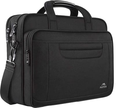 laptoptas 17,3 inch, grote laptoptas 17 inch aktetas Heren waterdichte werktas Zakelijke tassen Schoudertas Laptoptas Notebooktas Schoudertas Kantoortas Zwart