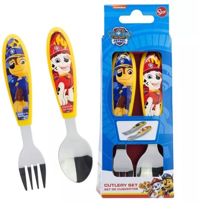 Paw Patrol - Rescue Pups - metalen ergonomische bestekset - 2 stuks