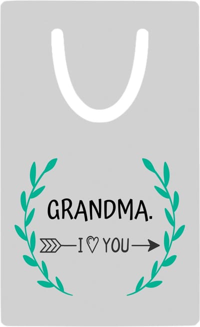 Hacebo® - grandma I love you metalen boekenlegger - Oma - de liefste oma - verjaardag - cadeautje voor oma - oma artikelen - kado - geschenk Bladwijzer boekenleggers - 7.6 cm x 5cm