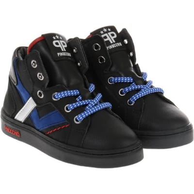 Pinocchio Hoge sneakers Jongens - Zwart - Maat 22