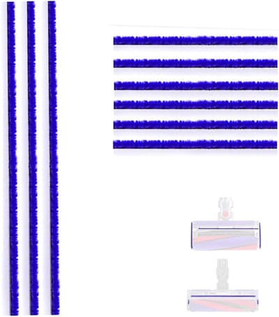 9 stuks pluche strips - Zachte pluche strips accessoires voor Dyson V6 V7 V8 V10 V12 V15 DC58 DC59 DC62 DC72 DC74 stofzuiger reinigingskoppen reserveonderdelen
