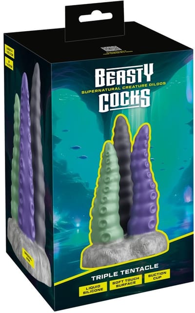 Beasty Cocks Dildo Triple Tentacle 22 cm