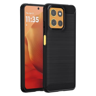 imoshion Hoesje - Geschikt voor Motorola Moto G15 Power / Motorola Moto G15 - Brushed Backcover - Zwart