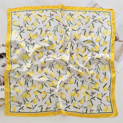 Luxe Geprinte Sjaals Dames Zijden Sjaal Lente En Zomer Bloemen Decoraties Kleine Stropdassen Haarbanden Tassen gray
