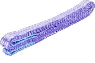 Hefband Met Lussen - Hijstouw Polyester - Lasten Verplaatsen - Hoge Draagkracht Laag Gewicht - 6 Meter 1000 kg - Paars