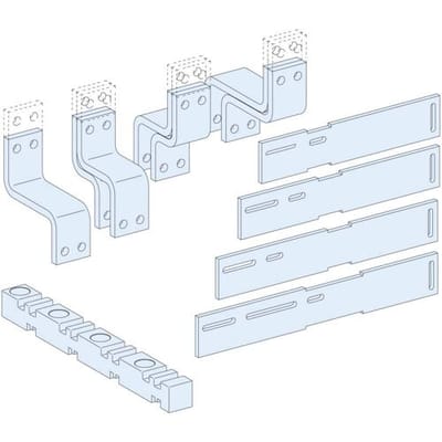 Schneider Electric LVS04488 PrismaSeT-P, verbinding, Compact NS1600 4-polig, vaste inbouw, verticaal, met verticale verzamelrail Linergy LGY