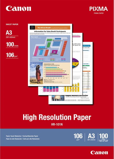 Canon Papier HR-101 / 1033A005 High Resulotion A3 - 100 sheets