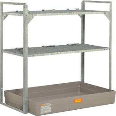 Vatenrek type 360, voor 6 vaten à 60 l, 2 roosters, 6 vatensteunen & GVK opvangbak voor 150 l