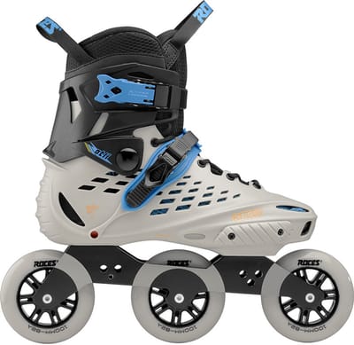 Roces Otli TIF 100 Skeelers Volwassenen - 4x100mm Wielen - Fitness / Speed Inline Skates - Grijs Zwart - Maat 38