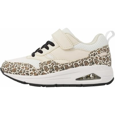 British Knights - Lennox Meisjes Sneakers Laag - Maat 31 - Panterprint/Beige/Wit - Meiden Schoenen