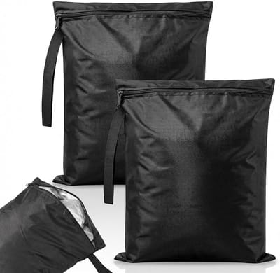 Waterdichte waszak 40 x 50 cm, herbruikbare natte zak met ritssluiting voor zwemkleding, strandhanddoeken en sportoutfits
