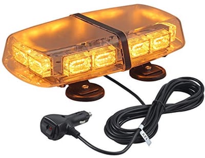 LED Zwaailicht 72 Stuks met 7 Modi - 12V/24V Flitslicht met Sterke Magneet - Geel Waarschuwingslicht voor Nood Situaties