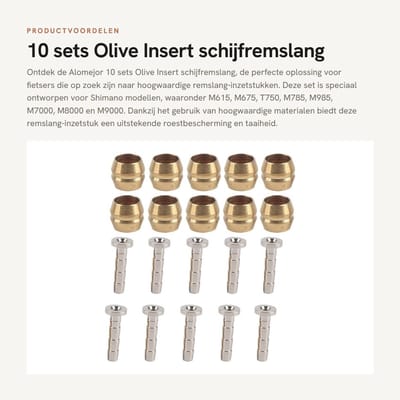 Dailygoods- Remslang Hoogwaardige Kwaliteit - Remleiding Felsset - Remleiding Sleutel - Shimano Compatibel - Eenvoudig te Installeren - Hoge Precisie