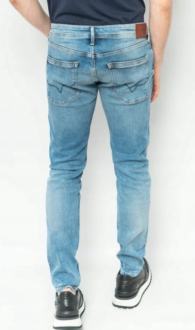 Pepe Jeans - Jeans - Blauw - Rechte Pasvorm - Maat 33/32