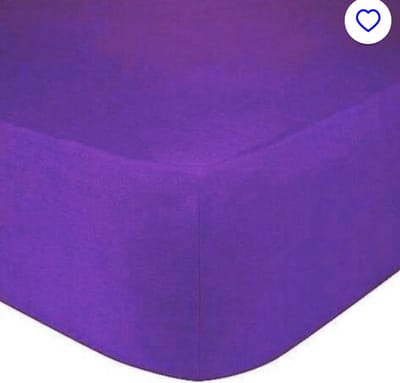Bed Care Jersey Stretch Hoeslaken - 200x200/220 - 100% Katoen - 40CM Hoekhoogte - Paars