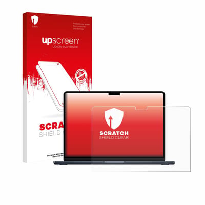 upscreen - Screenprotector voor Apple MacBook Air 13" M5 2026 - Folie Beschermfolie transparant