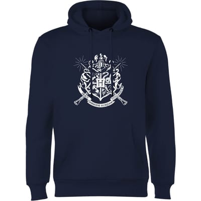 Harry Potter Hogwarts House Crest Hoodie - Navy - S