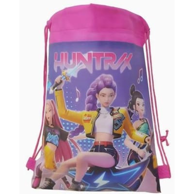Mooie KPOP Heksenjacht Non-woven Bundelzak Zak met Trekkoord Kinderen Lichtgewicht Draagrugzak Opbergzak W144354WW-