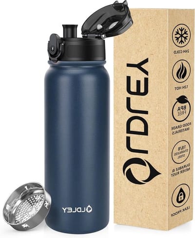 Roestvrijstalen Waterfles 600 ml - Dubbelwandige Isolerende Fles, Lekvrij, BPA-vrij, Ideaal voor Sport, School en Outdoor Activiteiten