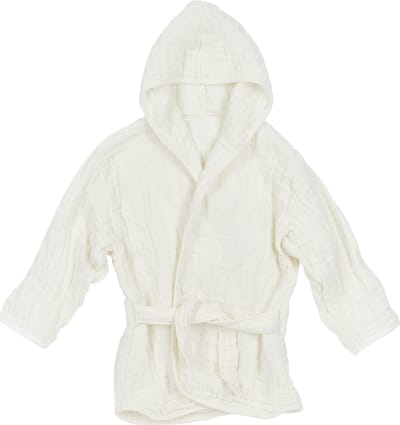 Meyco Baby Uni badjas - pre-washed hydrofiel - offwhite - 74/80