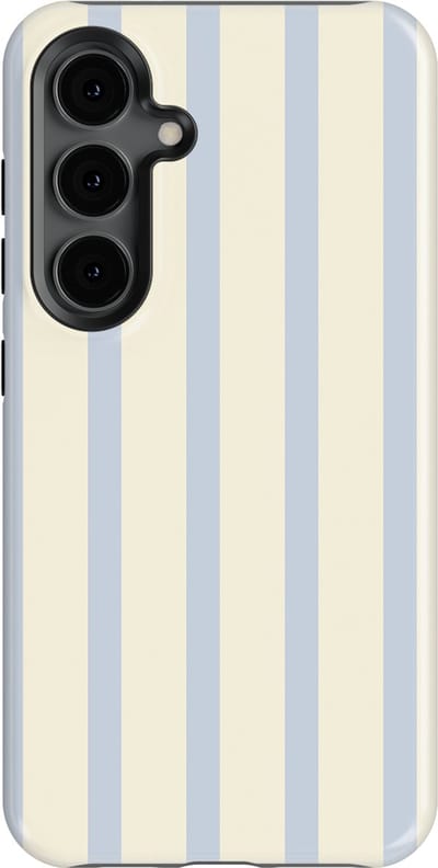 DripCase Gestreept Hoesje Samsung Galaxy S24 | Backcover met Mag | Stripes Motief | Trendy Case Samsung Galaxy S24 met Strepen Sunday Shore