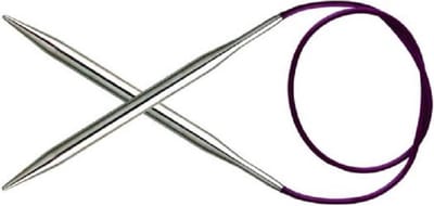 KnitPro Nova Metal rondbreinaalden 60cm 6.00mm.