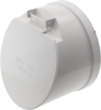 Vloerafvoer - Afvoerbuis - Buitenafvoer - Automatisch sluitend - 160 mm - Wit