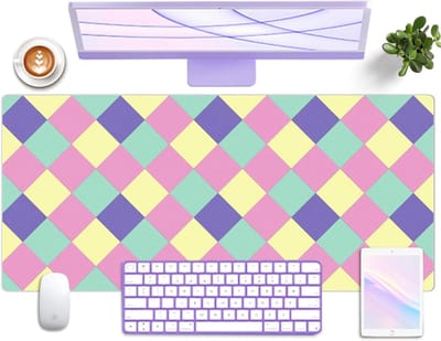 Waterdichte Bureau Onderlegger van Leer, Antislip Toetsenbordmat, Bescherming voor Bureau en Schrijfgerei, 90 x 40CM
