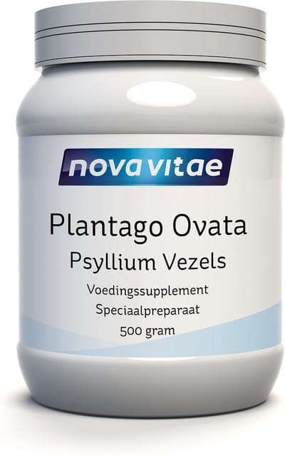 Nova Vitae - Plantago Ovata - Psyllium Vezels - Psylliumvezels - Voedingsvezels - 500 gram - ondersteunt een regelmatige stoelgang