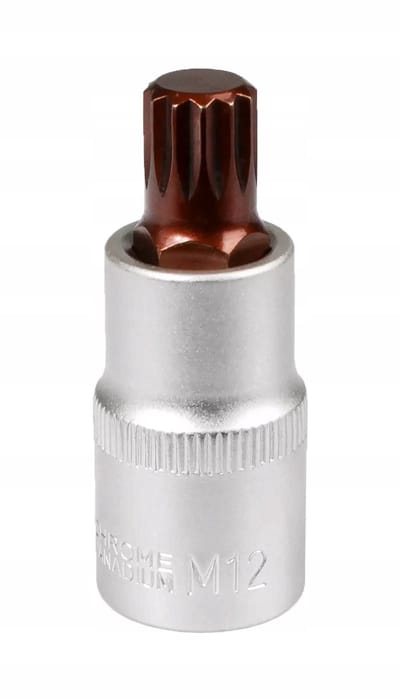 MJW Bit Dopsluiting 1/2" Spline M12 CrV/S2