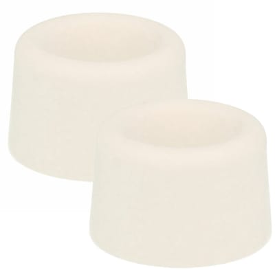 Benson Deurbuffers / deurstoppers rubbers - 2x - wit - 40 x 25 mm - met schroefbevestiging