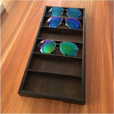 Brillen Display Stand - Zonnebril Frame - Brillen Organiseren - Houten Materiaal - Niet Gespecificeerd - Zwart