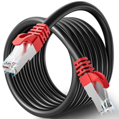 10 Meter Cat 7 Netwerkkabel - Hoge Snelheid 40Gbps - Geschikt voor Binnen en Buiten
