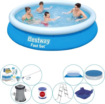 Fast Set Rond 366x76 cm - Zwembad Inclusief Accessoires
