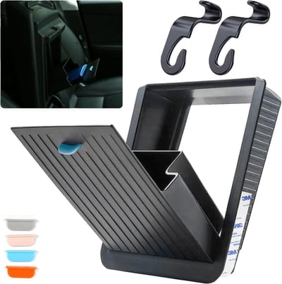Middenconsole-organizer voor voertuigen - Geheime opbergdoos met magnetische klep en comfortabele handgrepen voor Model Y en Model 3