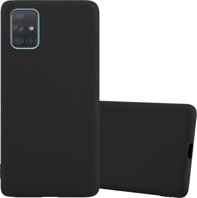 Cadorabo Hoesje geschikt voor Samsung Galaxy A71 5G in CANDY ZWART - Beschermhoes gemaakt van flexibel TPU silicone Case Cover