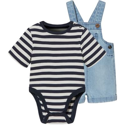 lupilu Baby-set (Lichtblauw/strepen, 50)