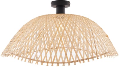QAZQA alka - Art Deco Plafondlamp - 1 lichts - Ø 60 cm - Zwart - Woonkamer | Slaapkamer | Keuken
