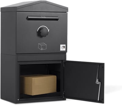 My Parcel Box Classic Zwart Large - Pakketbrievenbus - Pakketbox - Pakketkluis - Brievenbus voor pakketjes