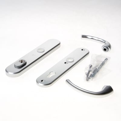 Veiligheidsgarnituur - Aluminium - Aluminium - Hoppe - Hoppe Tokyo met kerntrekbeveiliging SKG*** - PC92 dd 50-55mm