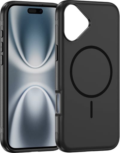 Hoesje Geschikt voor iPhone 17 - Zwart - Geschikt voor MagSafe - Magnetische Zachte Liquid Siliconen Back Cover Case