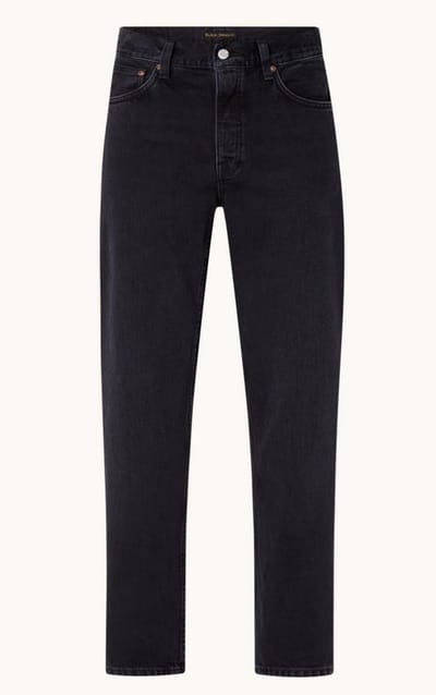 Nudie Jeans Rad Rufus straight leg jeans met gekleurde wassing - Zwart - Maat w34 l34
