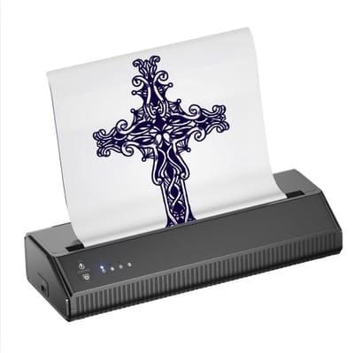 Tattoo Printer - Tattoo Stencil Printer Voor Mobiele Apparaten - Oefenhuiden Tattoo Multifunctioneel En Draagbaar - Met App-Control En Hoge Compatibiliteit