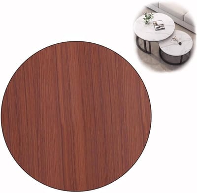 Houten Tafelblad - Rond Hout - Tafel Reparatie - Massief Stevig - 80 cm - Teak