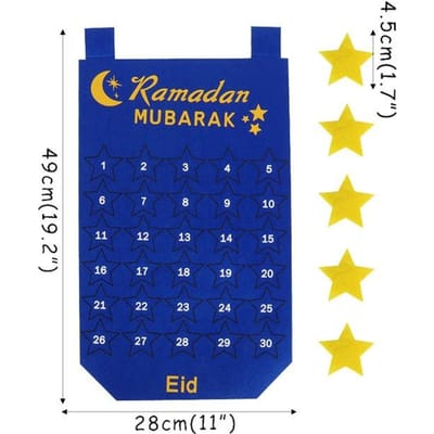 Nieuwe Eid Mubarak 30 dagen Adventskalender Hangend Knutsel Aftelkalender voor Ramadan Decoraties Kinderen Eid Mubarak Cadeaus Benodigdheden