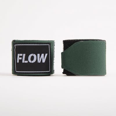 Flow Fightgear - Bandages voor boksen - 450 cm - Stretch Katoen - Donkergroen