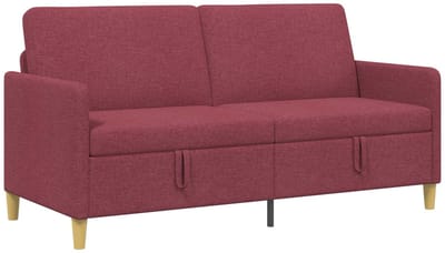 vidaXL - Sofa - met - Opbergruimte - Wijnrood - 172 - x - 78 - x - 87 - cm - Polyester