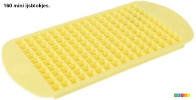 *** 160 Mini IJsblokjes - Vierkante vorm Siliconen ijsblokjesmal - Cocktails - van Heble® ***