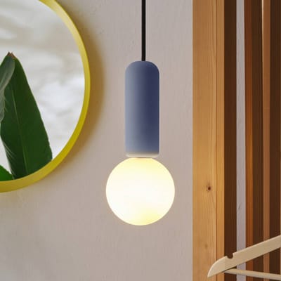 OSRAM Decor Beton Mic Hanglamp G9 100mm Blauw, Beton, Metaal, hoogwaardige uitstraling, voor Eet- en Woonkamer