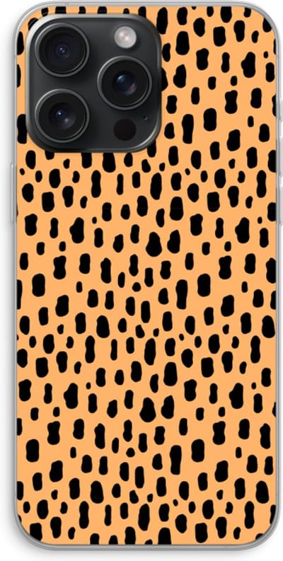 Case Company® - Hoesje geschikt voor iPhone 15 Pro Max hoesje - Panter - Soft Cover Telefoonhoesje - Bescherming aan alle Kanten en Schermrand